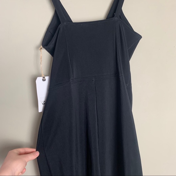 NWT Black Leith Noir Lace Up Bodycon Dress - Picture 6 of 14